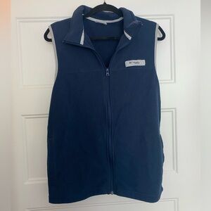 Columbia PFG Fleece Vest in navy - size small